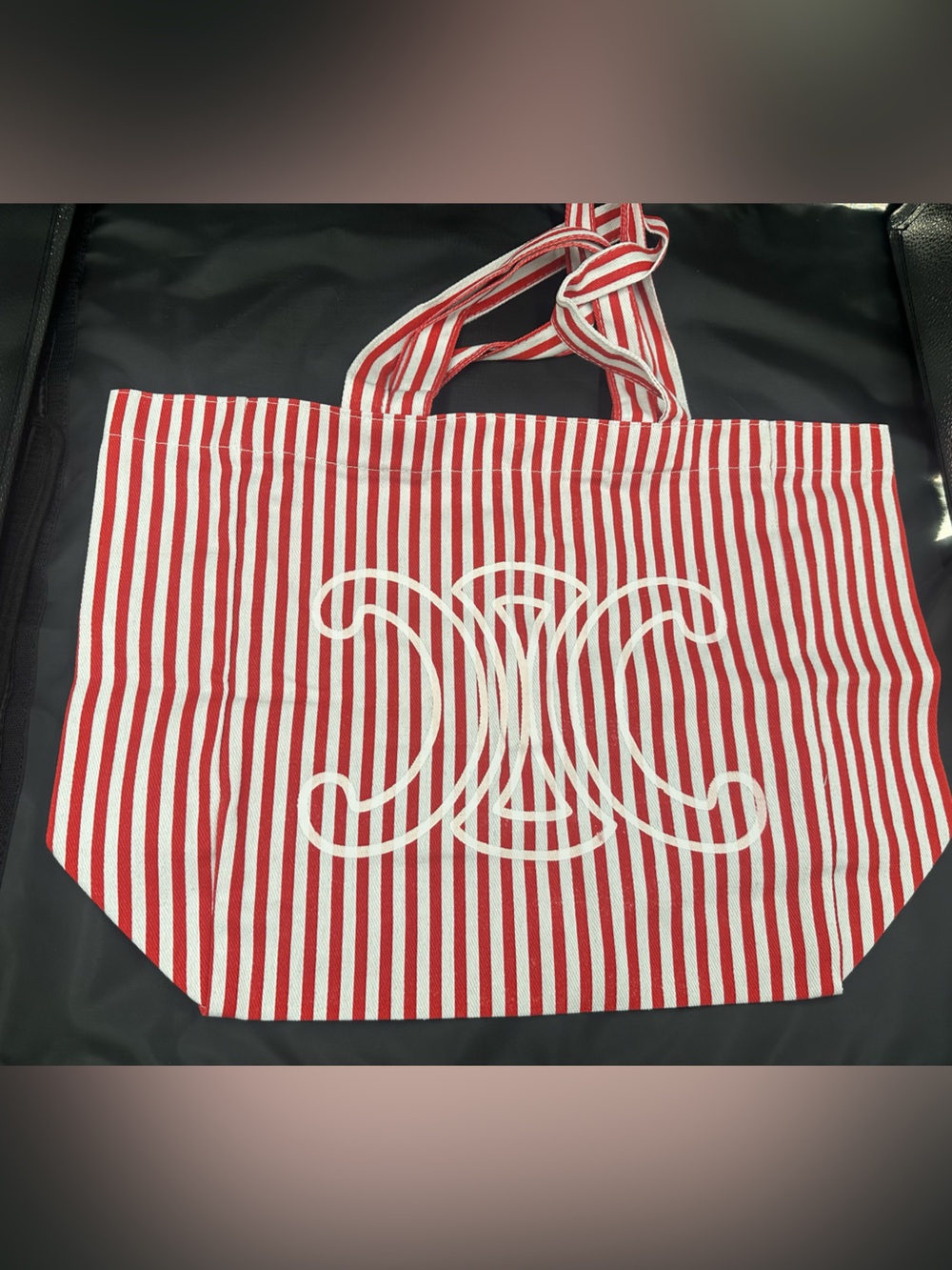 Designer inspired canvas tote